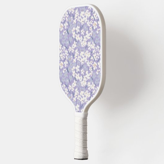Ditsy Wildblumen Periwinkle Ihr Name - #P240072 Pickleball Schläger (Links)