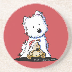 Ditto & Pudge Westie Dog Untersetzer