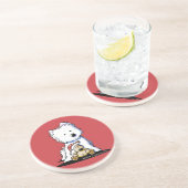 Ditto & Pudge Westie Dog Untersetzer (Seite)