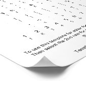 Ditto Schriftart Glyph-Zeichen Poster (Ecke)