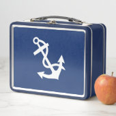 Ditty Bag_White Anchor_boat & nautic inspiriert Metall Brotdose (Beispiel)