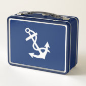 Ditty Bag_White Anchor_boat & nautic inspiriert Metall Brotdose (Rückseite)
