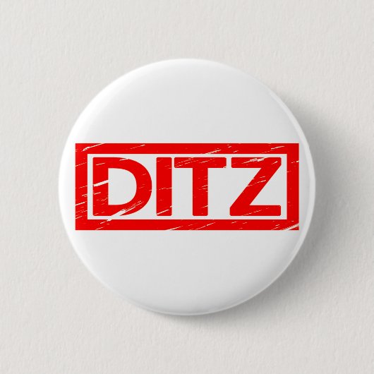 Ditz Briefmarke Button (Vorderseite)