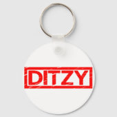 Ditzy Briefmarke Schlüsselanhänger (Rückseite)