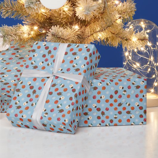 Ditzy Christmas Punkte Geschenkpapier (Feiertage)