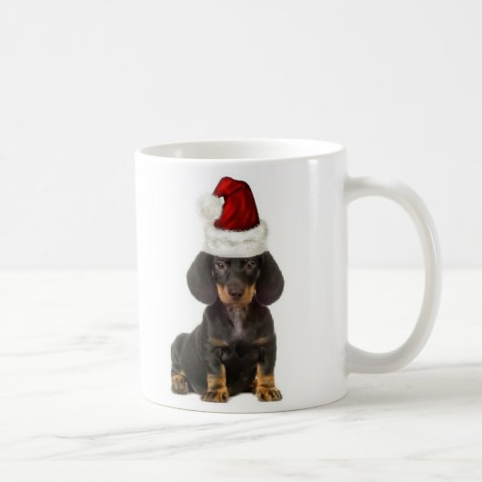 Ditzy Dogs~Original Mug~Dachshund~Christmas Kaffeetasse (Rechts)