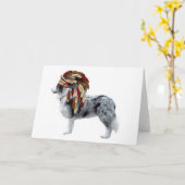 Ditzy Dogs~Original Notecard~Border Collie Karte (Gelbe Blume)