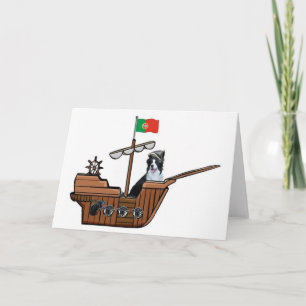 Ditzy Dogs~Original Notecard~Border Collie Karte