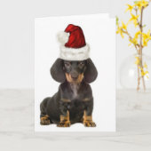 Ditzy Dogs~Original Notecard~Dackel Karte (Gelbe Blume)