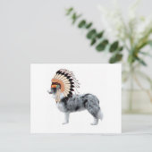 Ditzy Dogs~Original Postcard~Border Collie Postkarte (Stehend Vorderseite)