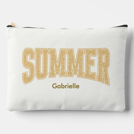 Ditzy Floral Sunset Summer Girls Reise Zubehörtasche (Vorderseite)