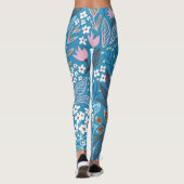 Ditzy Floral: Vintages Federdesign. Leggings (Rückseite)