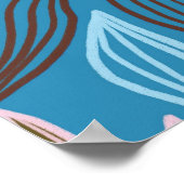 Ditzy Floral: Vintages Federdesign. Poster (Ecke)