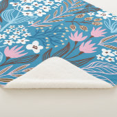 Ditzy Floral: Vintages Federdesign. Sherpadecke (3/4)