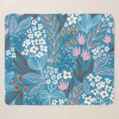 Ditzy Floral: Vintages Federdesign. Sherpadecke (Vorderseite (Horizontal))