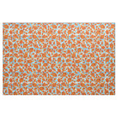 Ditzy Orange Fishing Pattern auf Watery Blue Fabri Stoff (Fat Quarter (45,7 x 55,9 cm))