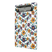 Ditzy Retro Daisy aus den 70er Jahren in Jewel Ton Mini Klemmbrett (Gewinkelt2)