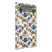 Ditzy Retro Daisy aus den 70er Jahren in Jewel Ton Mini Klemmbrett (Schrägansicht)