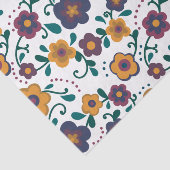 Ditzy Retro Daisy aus den 70er Jahren in Jewel Ton Seidenpapier (Ausschnitt)