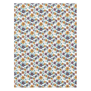 Ditzy Retro Daisy aus den 70er Jahren in Jewel Ton Tischdecke