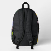 Ditzy Triangle Bedruckter Rucksack (Rückseite)