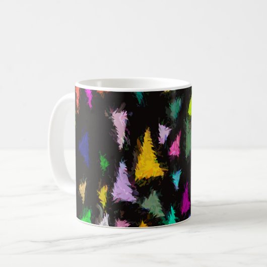 Ditzy Triangles Kaffeetasse (Vorderseite Links)