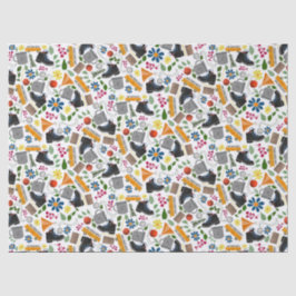 Ditzy Whimsical Wandermuster | Folkkunst im Freien Seidenpapier