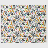 Ditzy Whimsical Wandermuster Geschenkpapier (Flach)