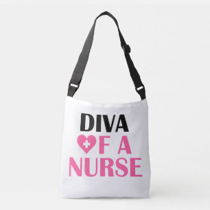 "Diva a Nurse" Crossbody Bag Tragetaschen Mit Langen Trägern