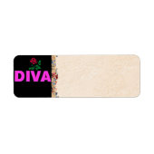 Diva-Adressetikett (Vorne)