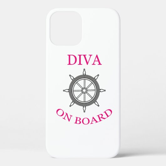 ‚Diva an Bord‘ Case-Mate iPhone Hülle (Rückseite)
