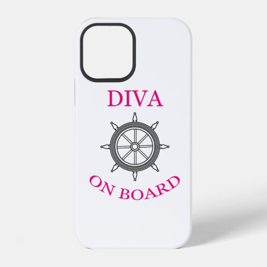 ‚Diva an Bord‘ iPhone Hülle (Rückseite)