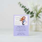 "Diva Attitude" Visitenkarten Visitenkarte (Stehend Vorderseite)