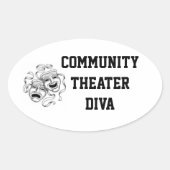 Diva Aufkleber für das Gemeinschaftstheater (Vorderseite)