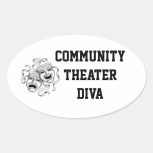 Diva Aufkleber für das Gemeinschaftstheater