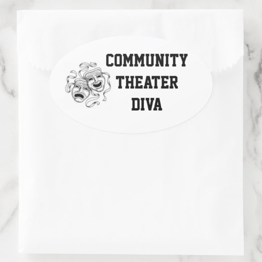Diva Aufkleber für das Gemeinschaftstheater (Tasche)