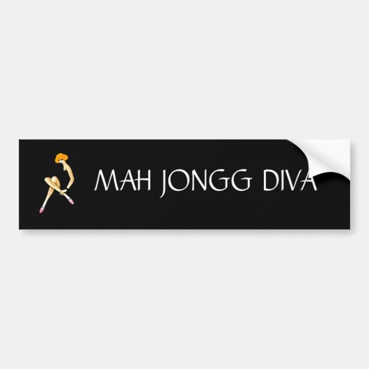 Diva-Autoaufkleber Milliamperestunde Jongg Autoaufkleber (Vorne)