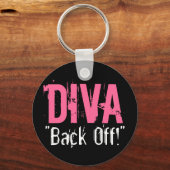 DIVA "Back Off!" Schlüsselanhänger - Individuell a (Vorderseite)
