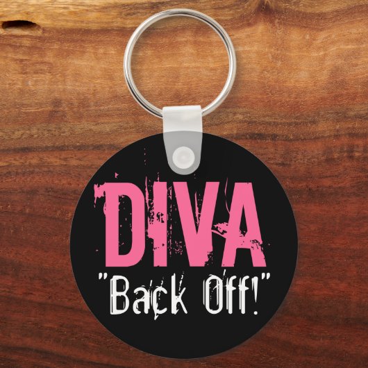 DIVA "Back Off!" Schlüsselanhänger - Individuell a (Vorderseite)