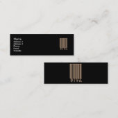 Diva-Barcode-Art Mini Visitenkarte (Vorne/Hinten)