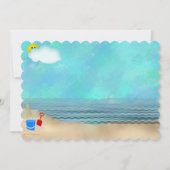 Diva Beach Party Einladung (Rückseite)