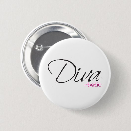 Diva-betisch Button (Vorne & Hinten)