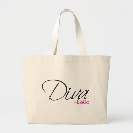 Diva-betisch Jumbo Stoffbeutel (Vorne)