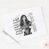 DIVA BLACK KUSH QUADRATISCHER AUFKLEBER (Umschlag)