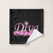 Diva Bling Badhandtuch Set (Waschlappen)