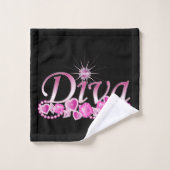 Diva Bling Badhandtuch Set (Waschlappen)