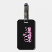 Diva Bling Gepäckanhänger (Rückseite vertikal)