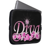 Diva Bling Laptopschutzhülle (Vorne Rechts)