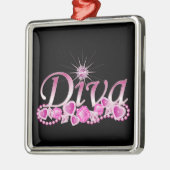 Diva Bling Ornament Aus Metall (Links)