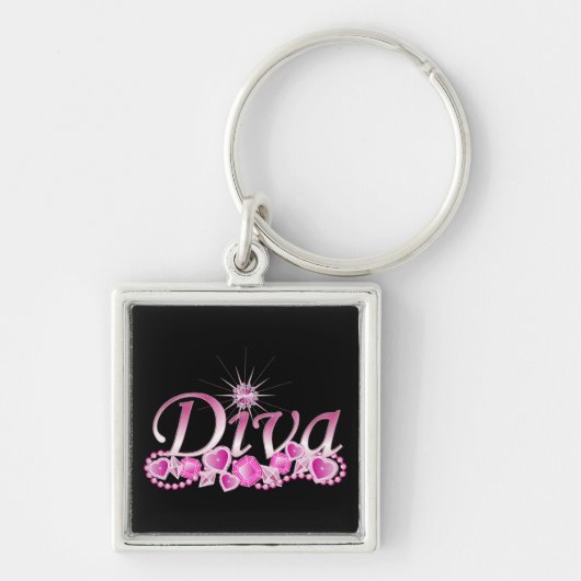 Diva Bling Schlüsselanhänger (Vorne)
